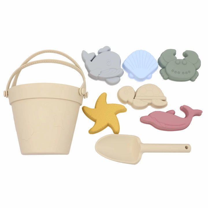 Rubber Beach Toys for Kids with Cute Animal Model and Sand Mold.