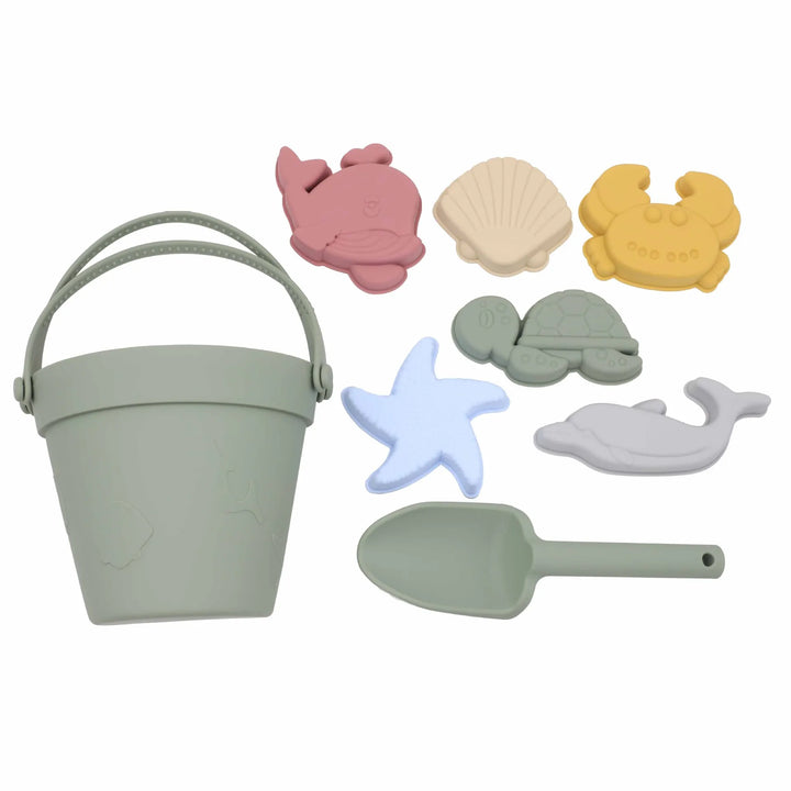 Rubber Beach Toys for Kids with Cute Animal Model and Sand Mold.